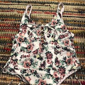 Kittenish floral one piece swimsuit. Brand new.
